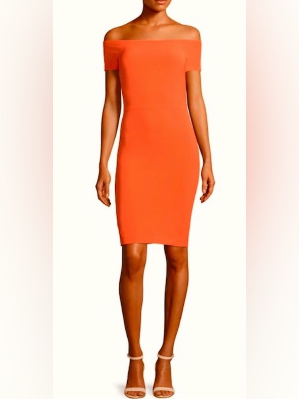Alice + Olivia Aleah Off the Shoulder Ponte Sheath Dress